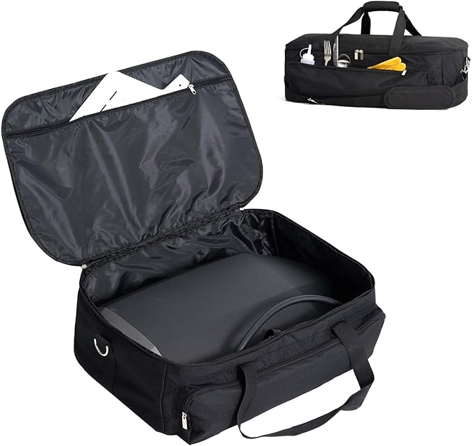 NOELIFE Bag for Ooni Koda 12, Portable Carrying Case with Pockets for Ooni Pizza Oven Accessories, Padded Carry Bag Made of Thickened Fabric, Heavy-Duty and Water Resistant (Oven Not Included)