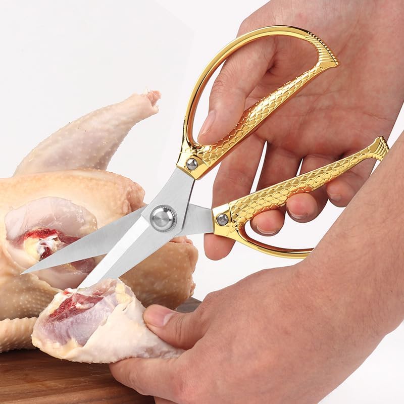 Yellow Office Scissors -Heavy Duty & All Purpose, Stainless Steel, Ideal for Kitchen office & Home Use