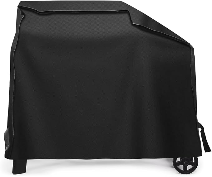 Outdoor Heavy Duty Waterproof Pellet Grill Cover for Traeger Woodridge Pellet Grill,Compatible with Traeger Grill Accessories BAC761 Full-Length All Weather Grill Cover Accessory,Black