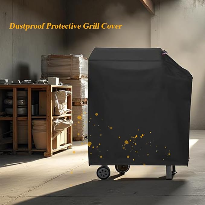Charcoal Grills Cover for Feasto BBQ Charcoal Grill, Waterproof Outdoor Grill Cover BBQ Grill Cover Barbeque Grill Cover (Cover Only) - 46" L×26" W×43" H, Black