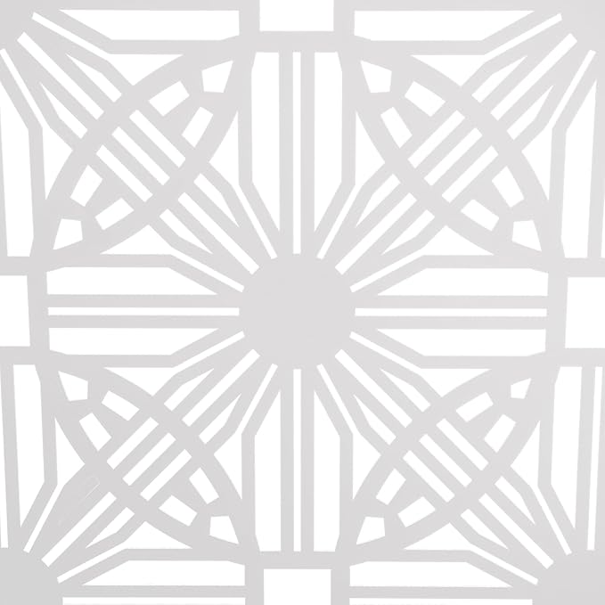 Outdoor Privacy Screen Freestanding, 36" W x 71.5" H Outdoor Decorative Screen Backyard Privacy Fence for Patio Garden Balcony Porch, White Lattice Panels