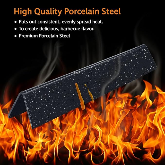 QuliMetal 7522 7535 Grill Replacements for Weber Spirit 200 & 210 Series(2009-2012 with Side Control), for Genesis Silver A, for Weber Spirit 500, 21.5" Flavorizer Bars & 15" Grill Grates