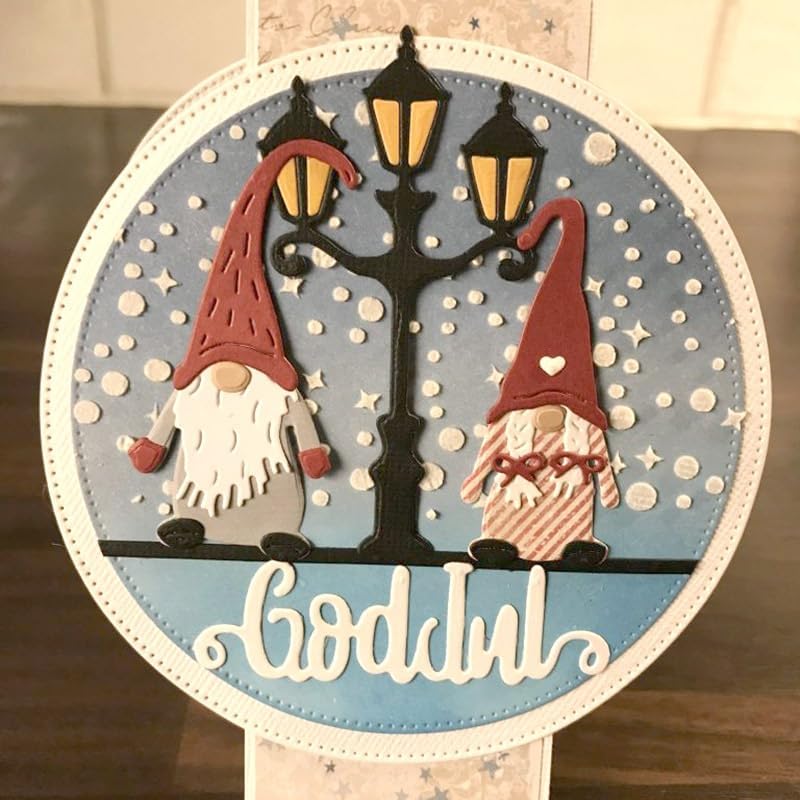 Metal Cutting Dies DIY Embossing Stencil Template Scrapbooking Card Making Mold Photo Album Arts Crafts Tools (Christmas Doll Set-6.3x8cm)