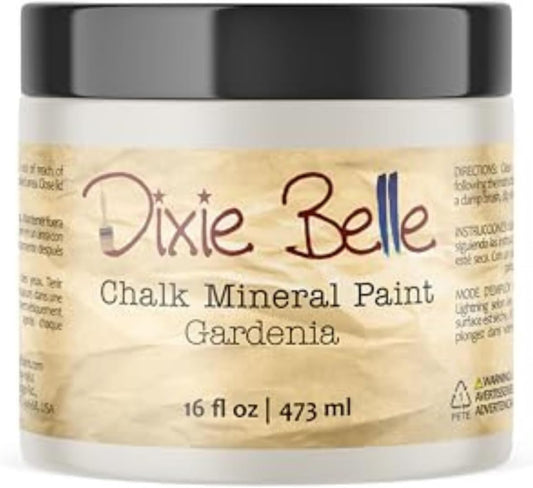 Dixie Belle Paint Company Chalk Finish Furniture Paint – Gardenia (16oz) – Matte Chic Chalk Mineral DIY Furniture Paint