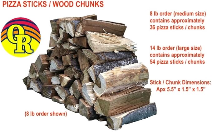 Hawaiian Kiawe Wood Pizza Sticks – from Ohikilolo Ranch - Great for Grills, Smokers, Pizza ovens, stoves, firepits and fireplaces – Solar Kiln Dried and USDA Inspected