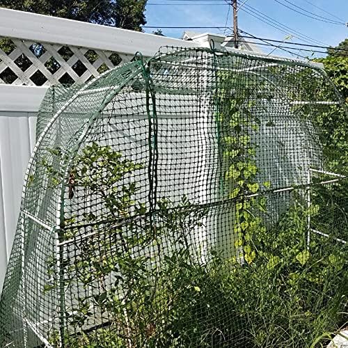 BOEN Garden Fence Temporary Barrier Outdoor Fence for Dog, Rabbit or Deer, Garden Netting Plastic Mesh Plant Protection (4' x 50', Green)