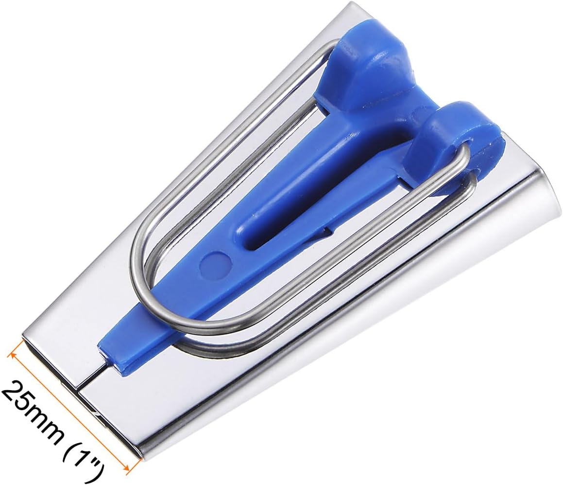 HARFINGTON Bias Tape Maker Kit 25mm Single and Double Fold Fabric Bias Binding Maker Sew Tool for Fabric Quilting Sewing Crafting DIY, Blue