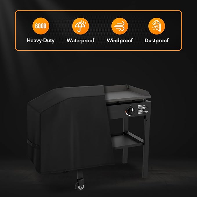 ZBXFCSH Outdoor Grill Griddle Cover fits for Blackstone 1529 22” and 28” Single Shelf Griddle Cover, Heavy Duty Flat Top Griddle Station Cover with Waterproof Sealed Seams, Durable FadeStop Material
