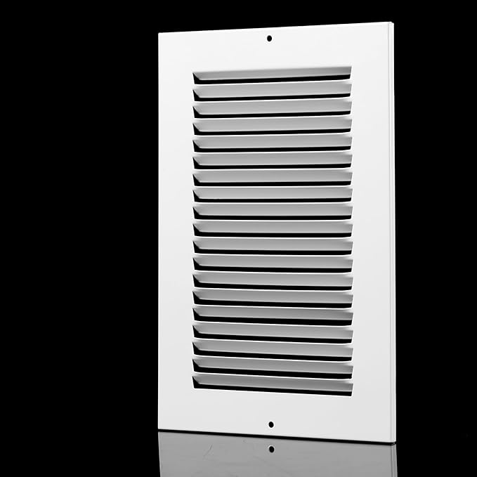 6x10 Vent Cover(Duct Opening Size),Air Return Vent Cover,Flat Vent Cover,Rejillas De Aire Acondicionado para Casa,Return Air Grilles,Outer Dimensions:7.75"W x 11.75"H(6"W x 10"H, Duct Opening)