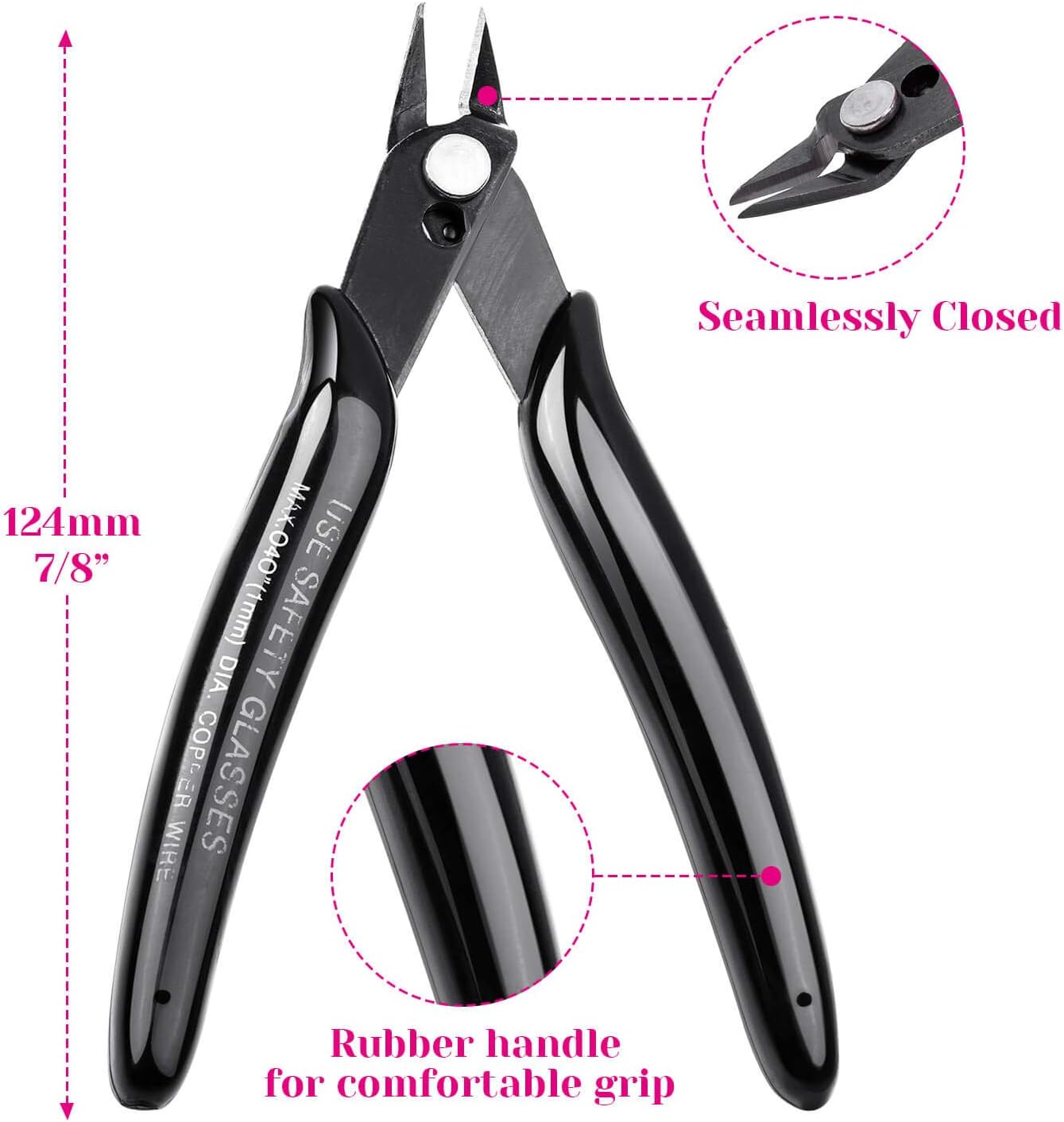 Jewelry Pliers, Cridoz Beading Pliers Set with Needle Nose Pliers, Round Nose Plier and Wire Cutter for Jewelry Making Beading Repair Supplies and Crafting (set of 3)