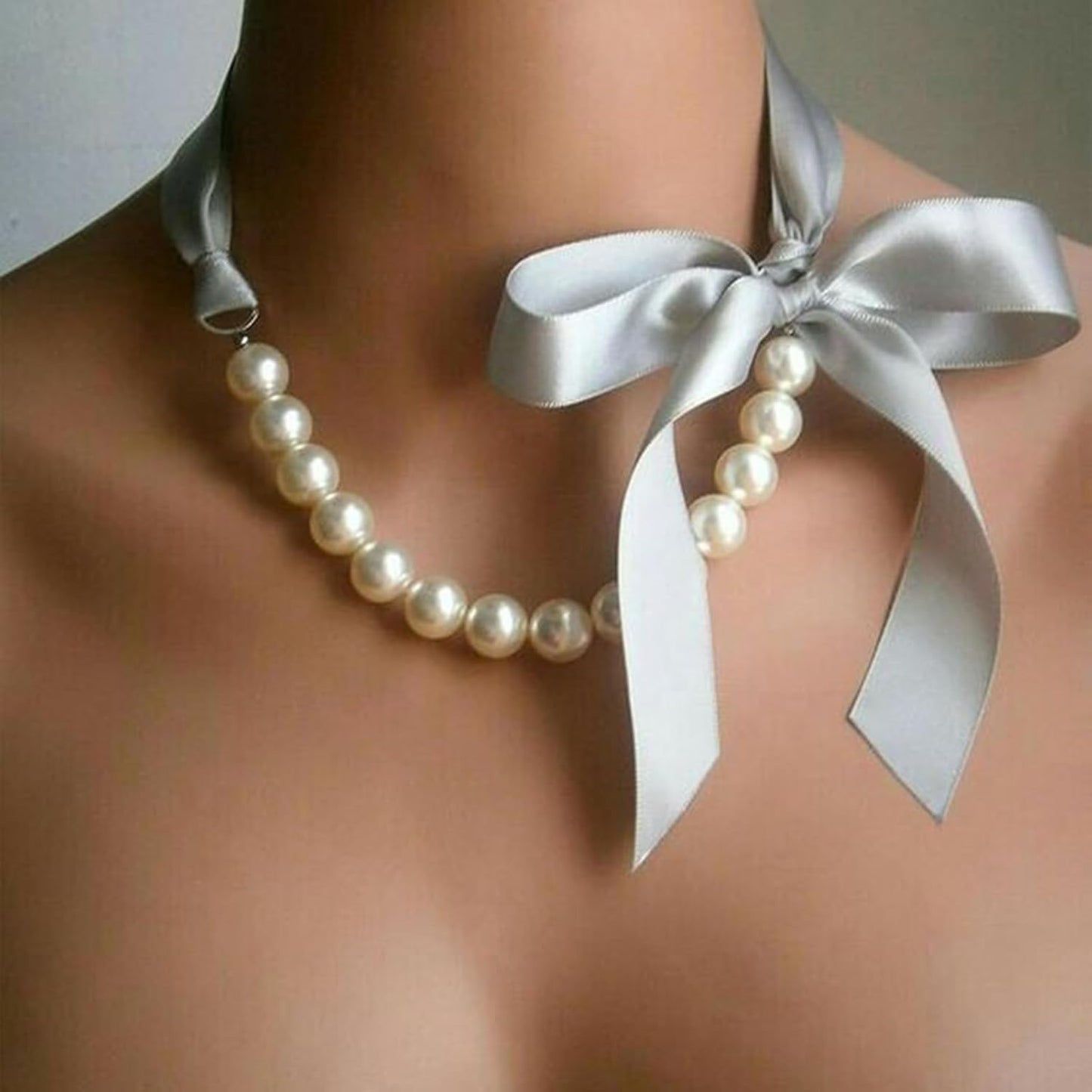 1/4" X 100 Yards Silver Satin Thin Ribbon Solid Color Double Faced Ribbons Perfect for Crafts Wedding Decor Bow Making Arts Sewing and More