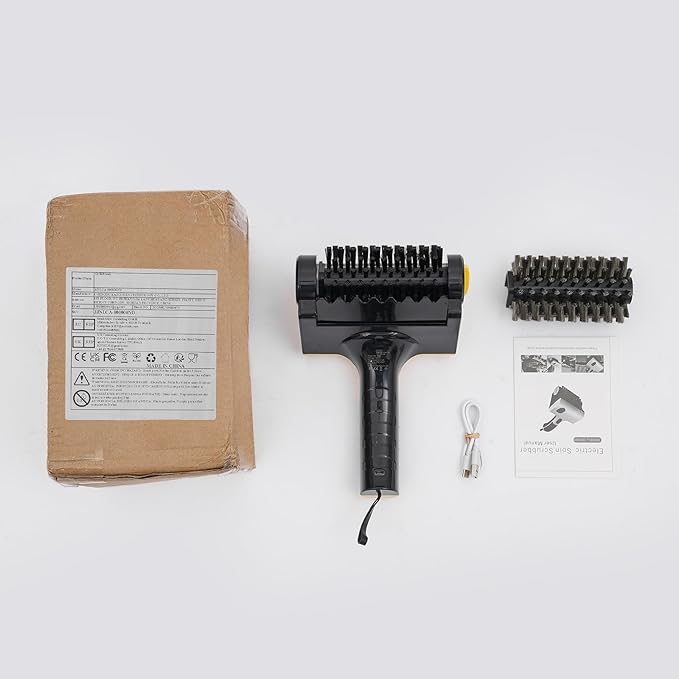 Cordless Electric Grill Cleaning Brush, Outdoor Grill Cleaner with Water Spray, Speed Adjustment Battery Operated Grill Brush, Power Grill Grate Cleaner for BBQ, Floors and Kitchen