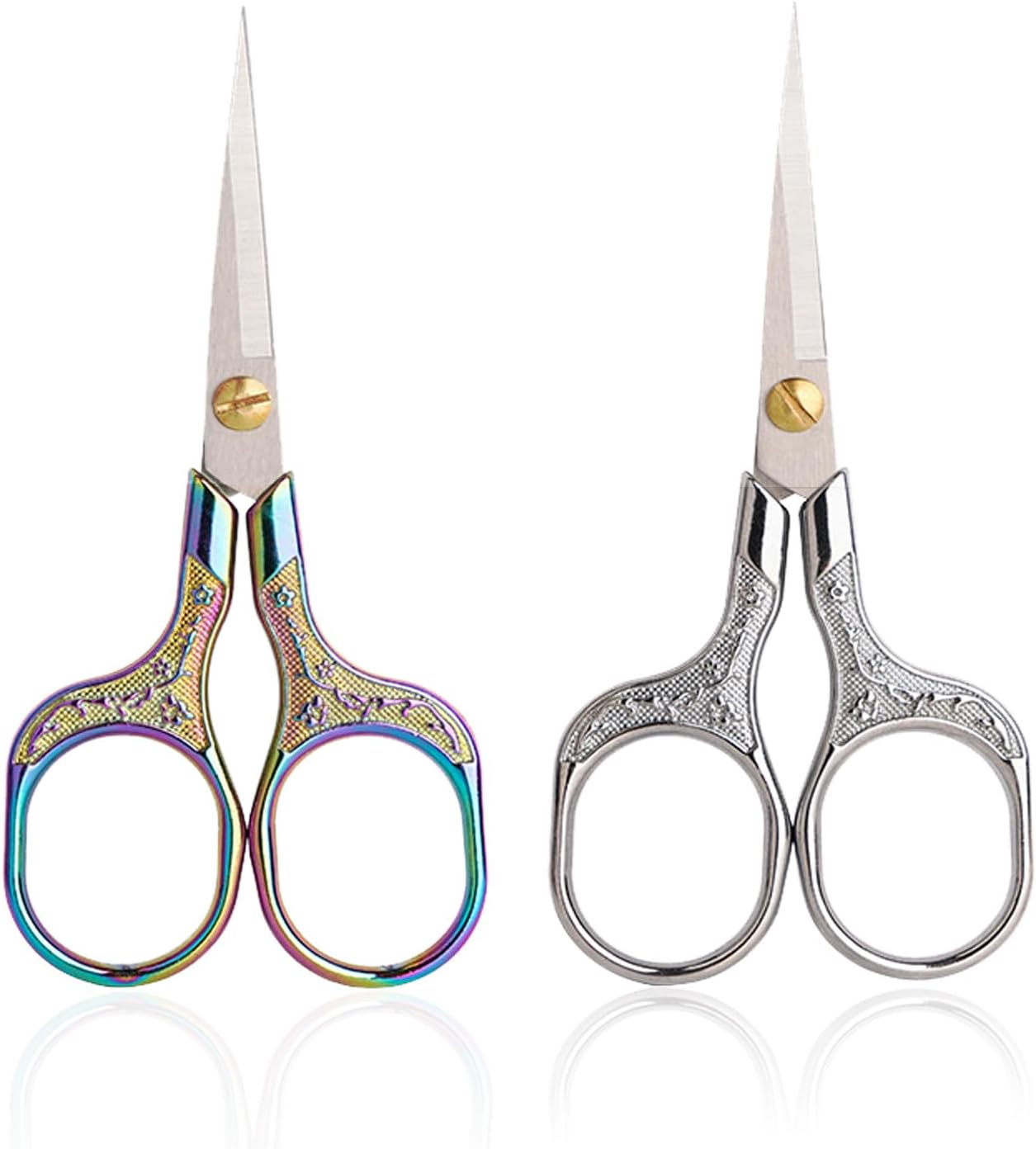 Small Sewing Scissors Sharp Embroidery Crochet Scissors, 2 Piece crochet accessories Yarn fabric scissors for Needlework Arts & Crafts DIY Tools