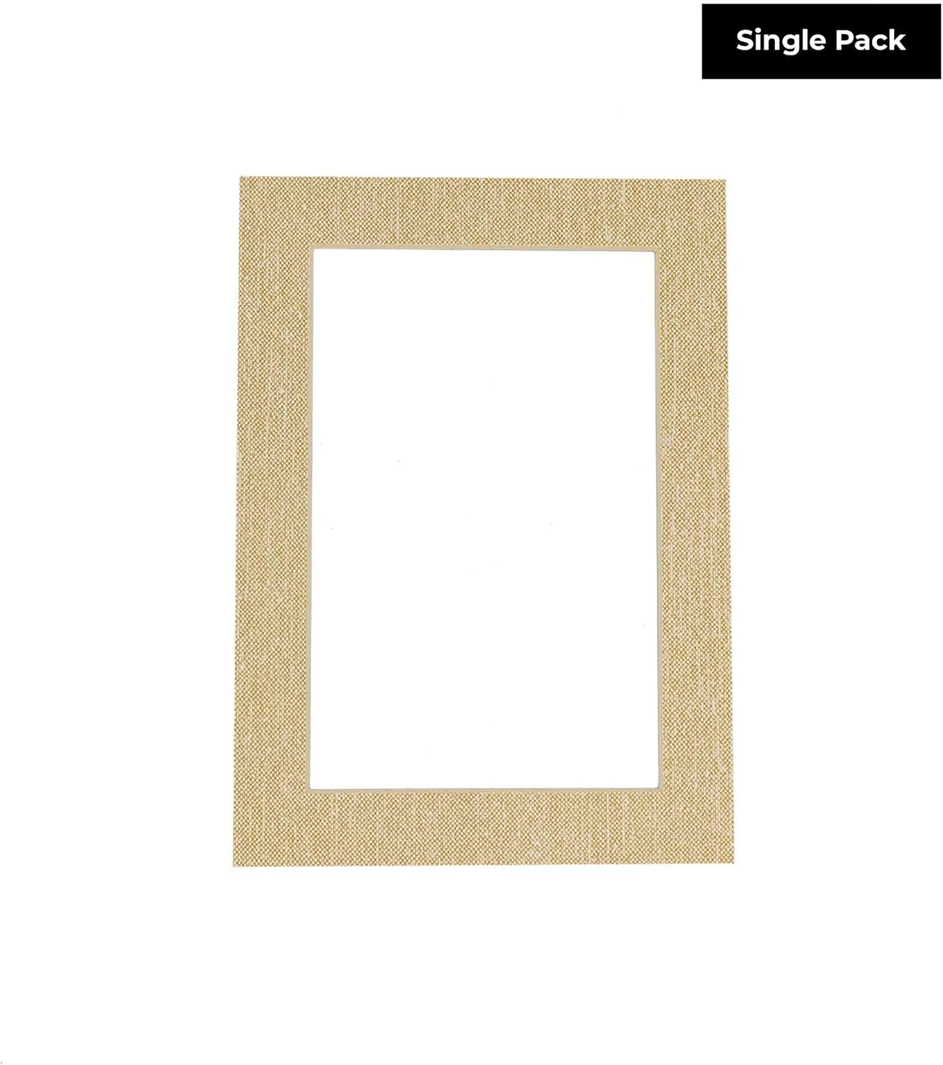 11x14 Mat Bevel Cut for 8.5x11 Photos - Acid Free Fresh Linen Canvas Precut Matboard With Backing Board and Crystal Clear, Self Seal Mat Bag - For Pictures, Framing - 4-ply Thickness