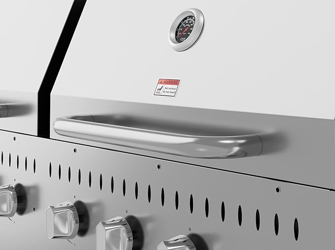 60 in. 8-Burner Commercial Outdoor Propane Gas Grill with 2 Roll Dome Covers in Stainless-Steel, ETL Listed (CGKIT6-D30D30)