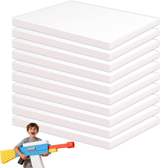 Gvereld High Density XPS Foam Board,10 Pack 11.7x7.8x0.4in Polystyrene Craft Foam Sheets, Rigid and Easy to Shape,DIY Modeling Art Projects, Party Decoration, Cosplay Prop Production, Heat Insulation
