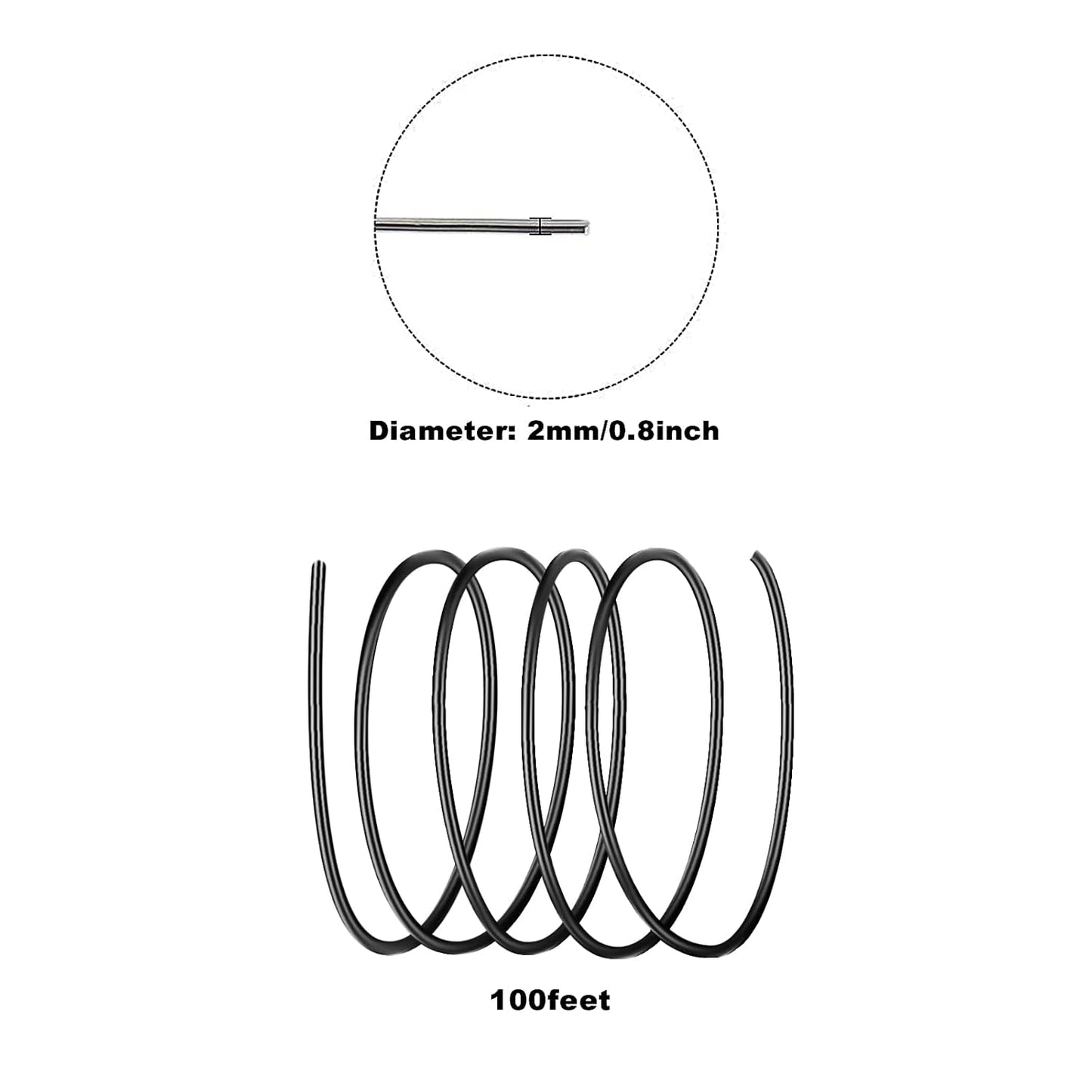 Aluminum Wire, 100 Feet 12 Gauge Bendable Anodized Metal Wire for Sculpting and Jewelry Making