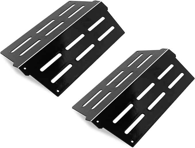Heat Deflectors for Weber Genesis 300 Series Grills with Front Control Knob, Genesis S310 S320 S330 E310 E320 E330,13.26" Heat Deflectors for Weber 7620 7621 (7622 * 2, Porcelain Steel)