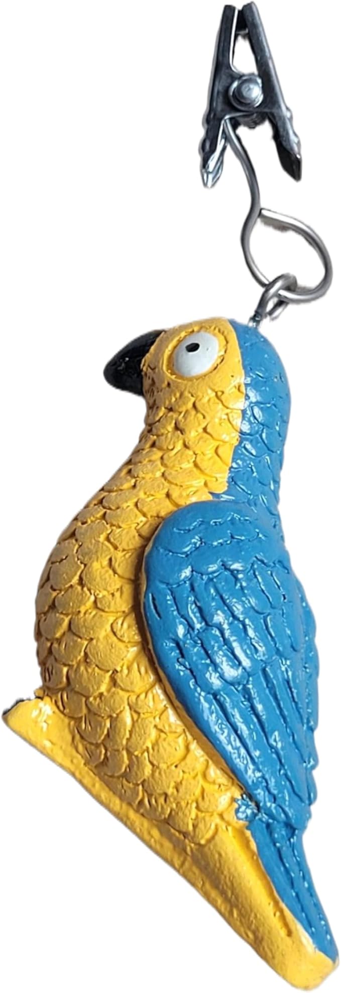 TwoFish Home Set of 4 Colorful Parrot Resin Tablecloth Weights Clips Colorful Parrot Handicraft Tablecloth Clamps Pack of 4