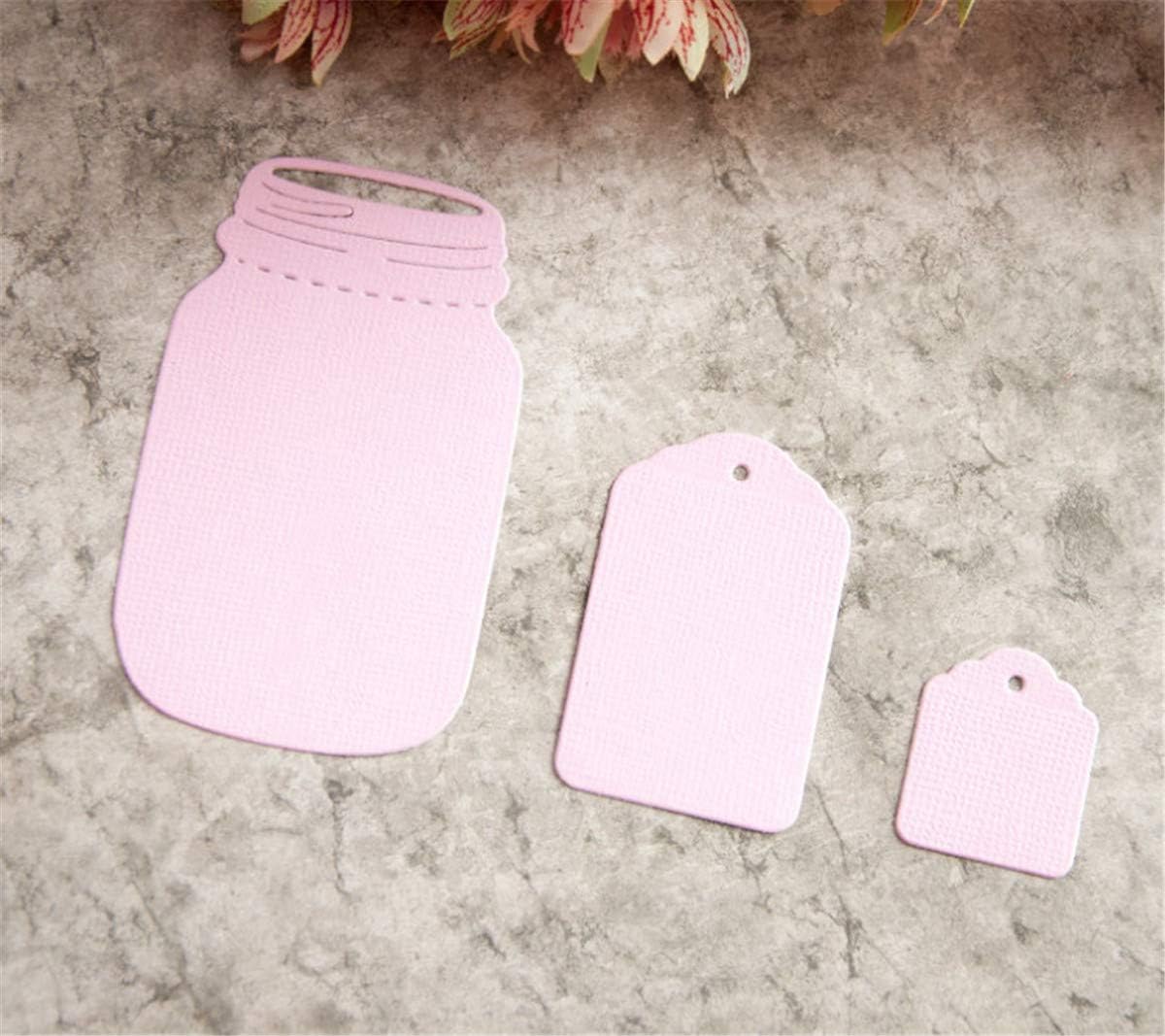 Metal Cutting Dies DIY Embossing Stencil Template Scrapbooking Card Making Mold Photo Album Arts Crafts Tools (Wishing bottle-8x5cm)