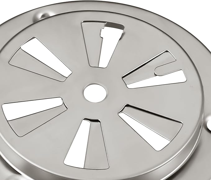 BBQ Smoker Air Vent Set, 4 Pieces Stainless Steel Grill Damper for Increased Airflow, Replacement Parts for Grill, Stove and Smoker