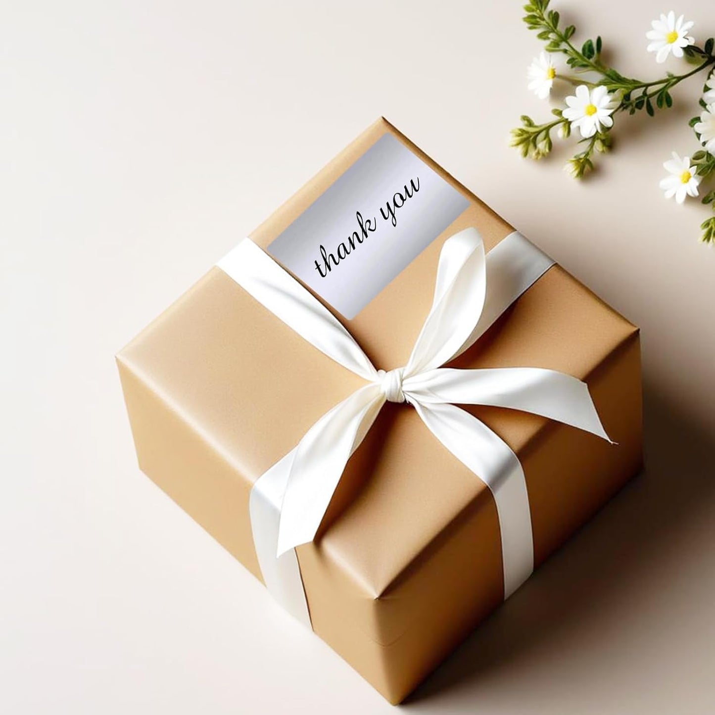 2" x 3" Silver Thermal Label Stickers,Waterproof Thermal Printer Sticker Labels for Gift Wrapping, Self-Adhesive Name Price Tag DIY Custom Logo Design (280 pcs,Silver)