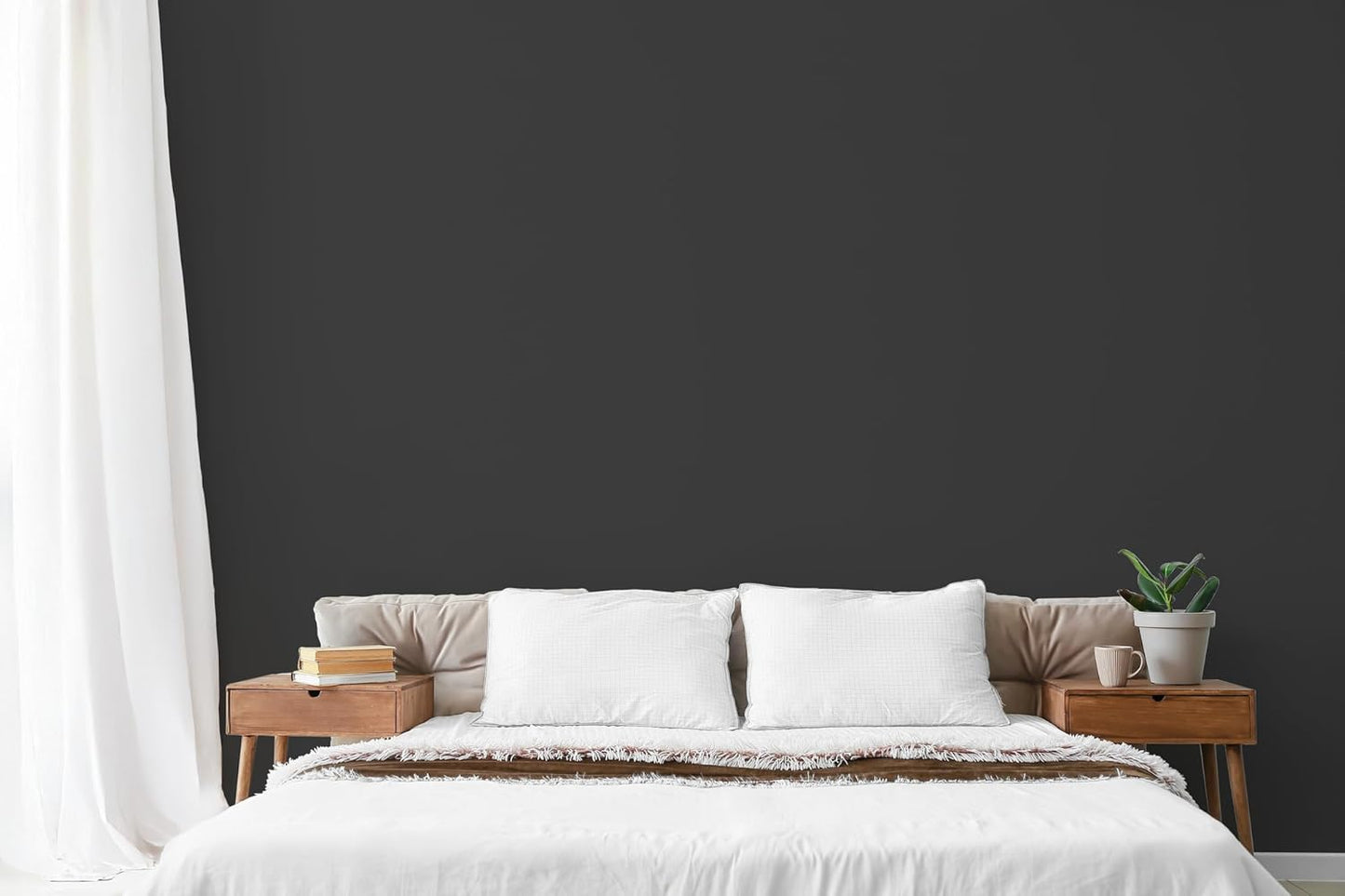 EVOLVE Paint & Primer: Environment-friendly, Low Sheen with One-coat Coverage for Interior & Exterior surfaces (Black Iron, 5-Gallon)