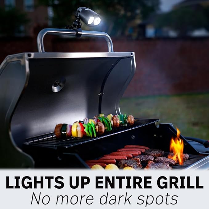 Sirius 1.0 Barbecue Grill Light for Outdoor Grill – Bright LED Smoker & BBQ Accessories– Essential BBQ Grilling Lights – Best for Outdoor Grilling at Night for Weber, Traeger, Blackstone Griddle