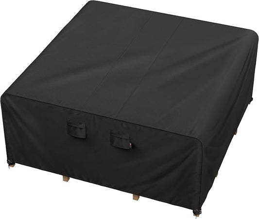 iBirdie Outdoor Patio Furniture Set Covers 160 x 160 inch Waterproof Weatherproof Square Cover, Heavy Duty 600D for Outside Extra Large Dining Table and Chairs fit 13 x 13 ft, 150 x 150 inch