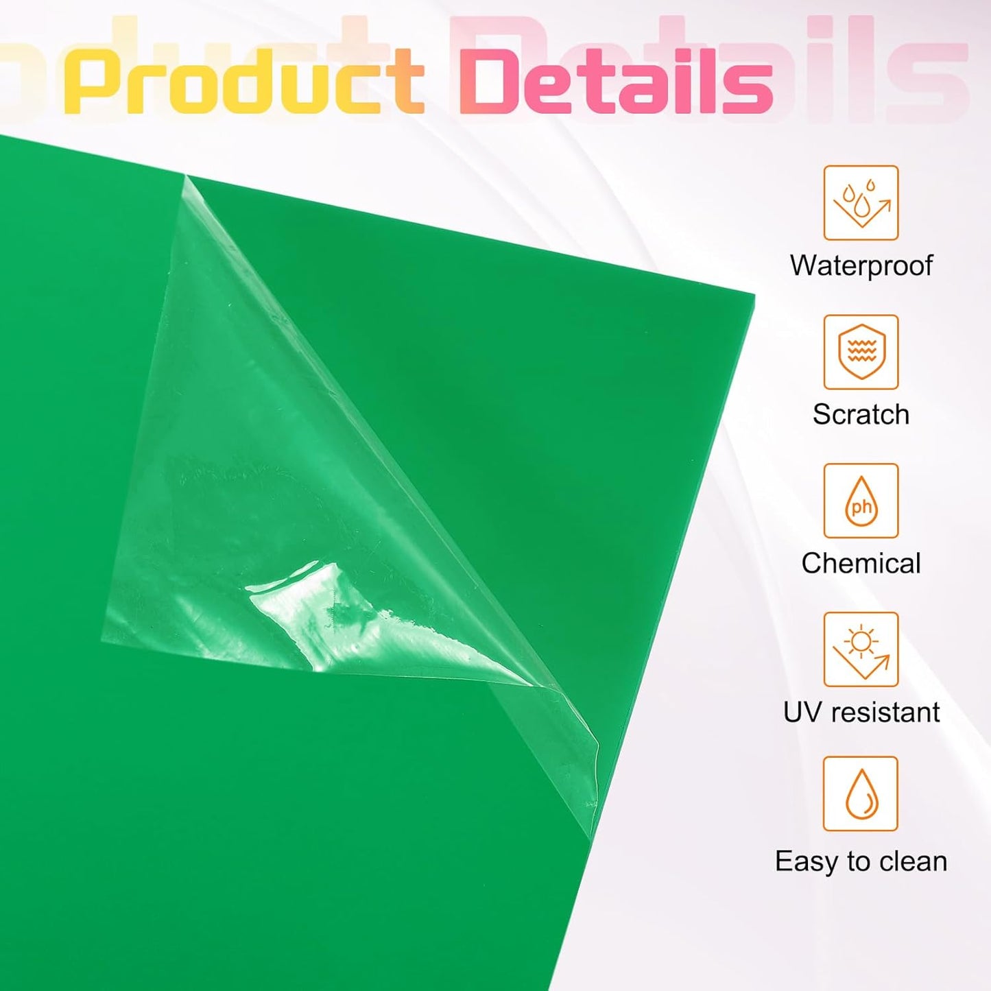 uxcell Acrylic Sheets 12x8 Inch Acrylic Panel 1/8 Inch-3mm Plastic Board for Picture Frames Sign Holders DIY Display Projects Craft, Green