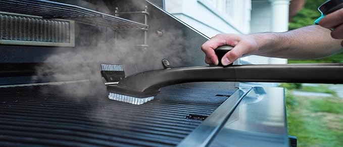 Grill Daddy Pro Made in USA - Ultimate Grill Brush for Outdoor BBQs & Grilling Accessories, Steam Cleaning Power, 22" Handle