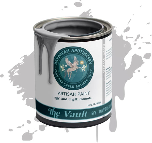 Daydream Apothecary Premium Chalk Style Paint for Furniture, Home Décor, Wood, DIY Interior Projects, Quick Dry, No Prep or Prime Needed, Matte Light Grey - 16oz