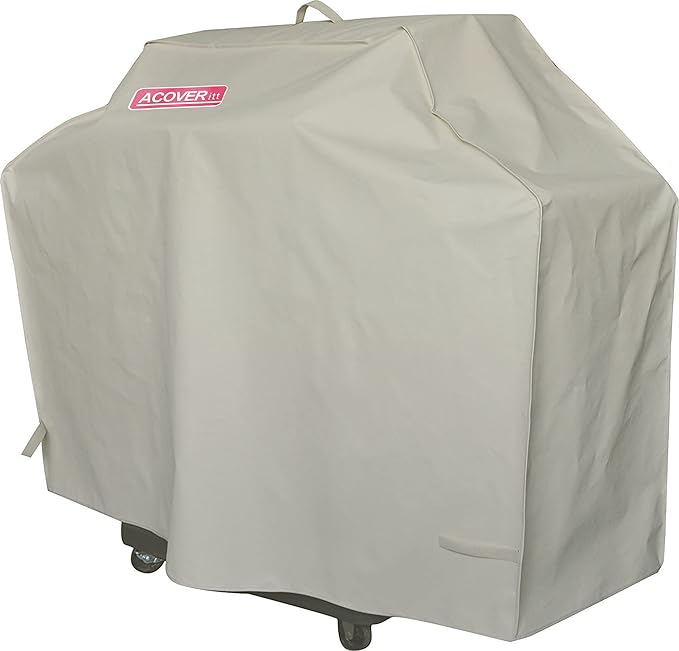 58" Heavy Duty Waterproof Gas Grill Cover fits Weber Char-Broil Coleman Gas Grill-Beige
