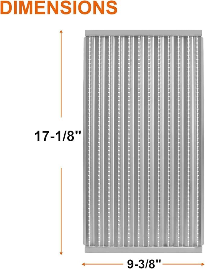 BBQ Future 17 1/8" Grill Emitter for Charbroil Tru-Infrared Gas Grills 463644220 463642316 463632320 463632520,17 inch Cooking Grate Infrared Emitter Replacement Parts for Charbroil G362-2100-W1