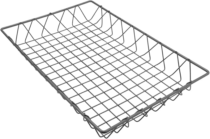 G.E.T. IR-903 Gray 18 Wire Pastry Basket, 2" Deep (fits IR-900, IR-902) Iron Powder Coated Wire Baskets Collection