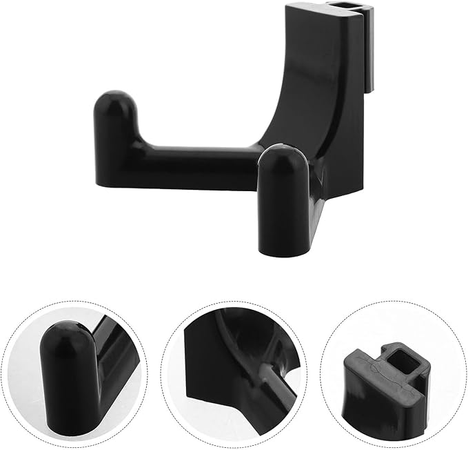 LIFKOME Shed Utility Organizer Hooks Double Head ABS Garage Storage Hooks for Rake and Shovel Hanging Black Suitable for Garden Storage Shed Side Panel