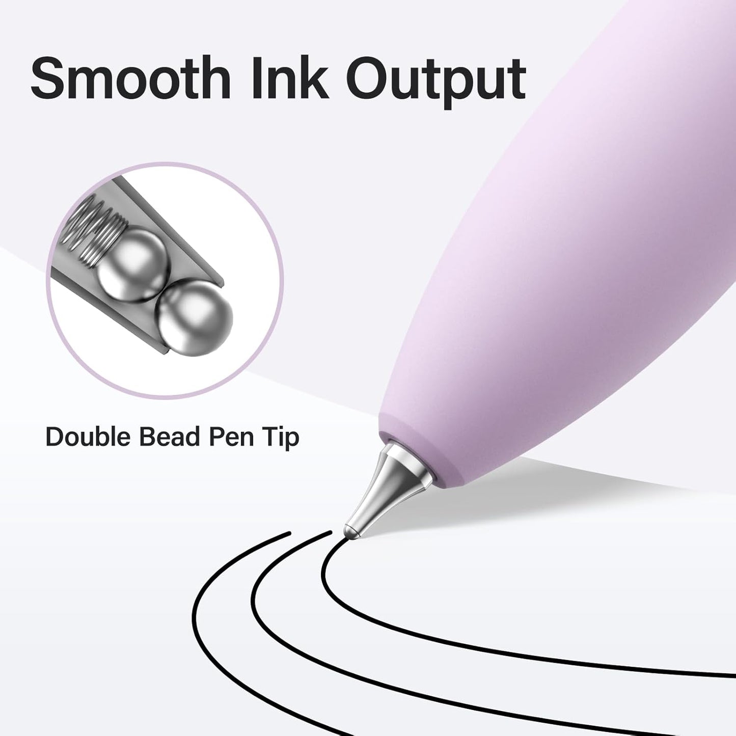 8Pcs Gel Pens - 0.5mm Black Ink Pens Fine Point Smooth Writing, Quick Drying Retractable Pen for Journaling, Cute School & Office Supplies