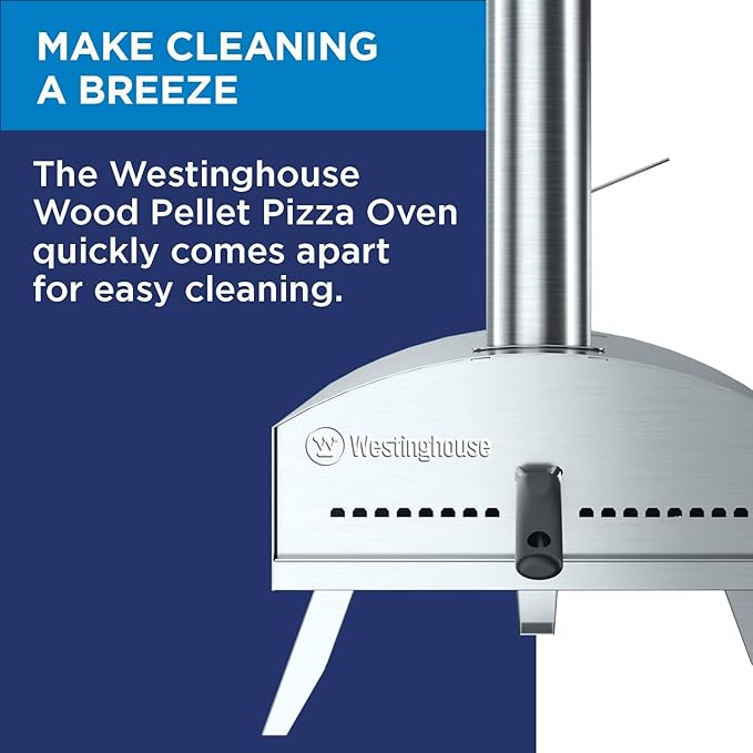 Westinghouse Wood Pellet Artisan Outdoor Pizza Oven -Stainless Steel Portable Pizza Ovens,Wooden Pellet