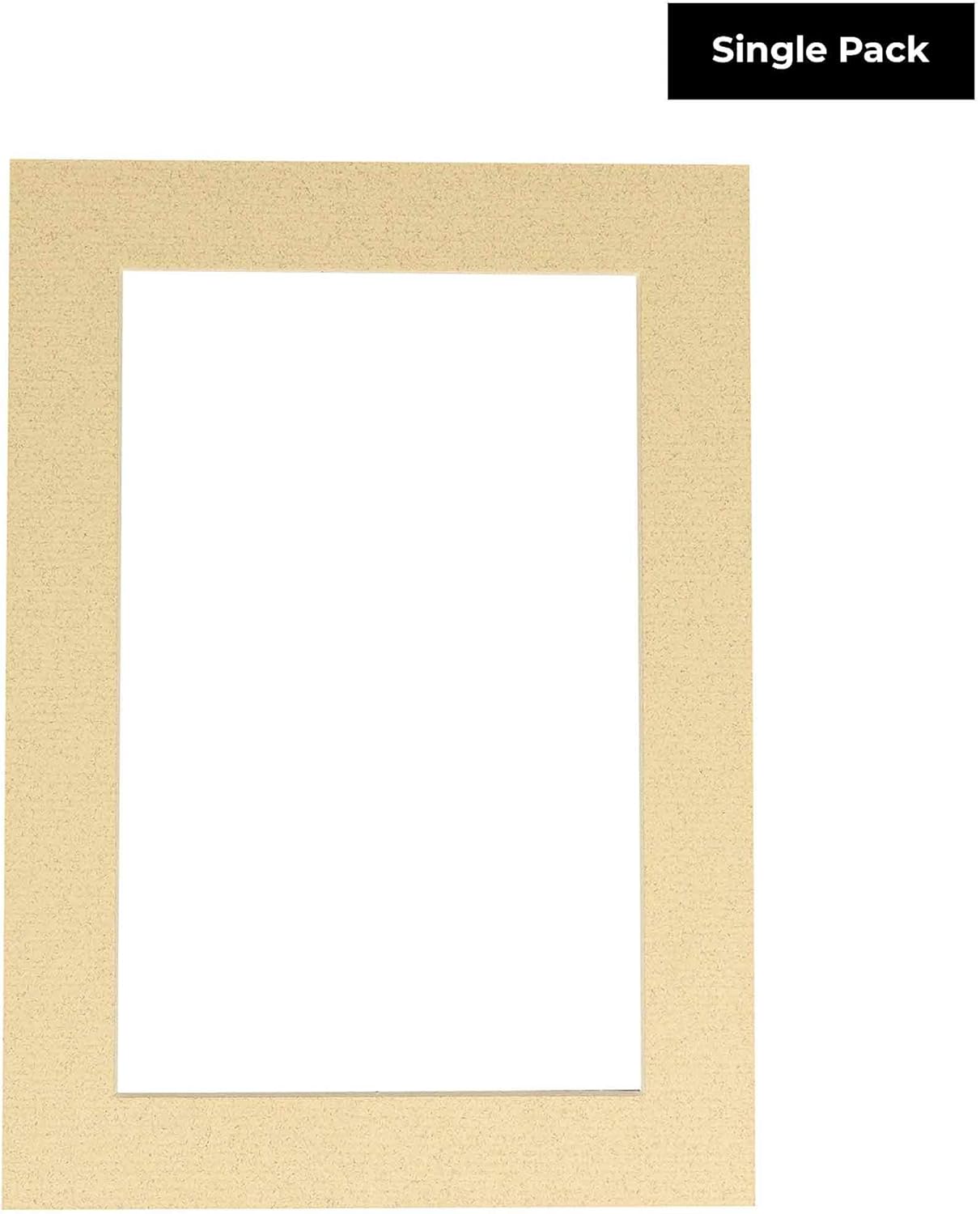 11x14 Mat for 8.5x11 Photo - Precut Tan Picture Matboard for Frames Measuring 11 x 14 Inches - Bevel Cut Matte to Display Art Measuring 8.5 x 11 Inches - Acid Free ONE MAT