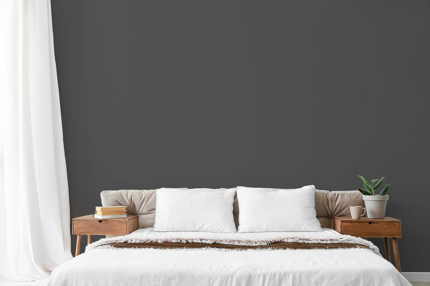 EVOLVE Paint & Primer: Environment-friendly, Eggshell with One-coat Coverage for Interior & Exterior surfaces (Slate Gray, 5-Gallon)