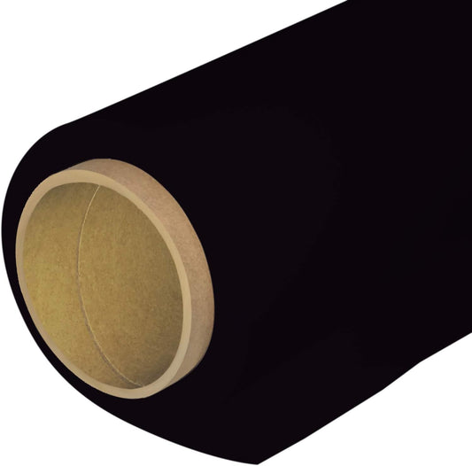 Seamless Photography Background Paper Roll, Black Photo Paper Backdrop for Photography, Video and Streaming (107''x16' Jet)