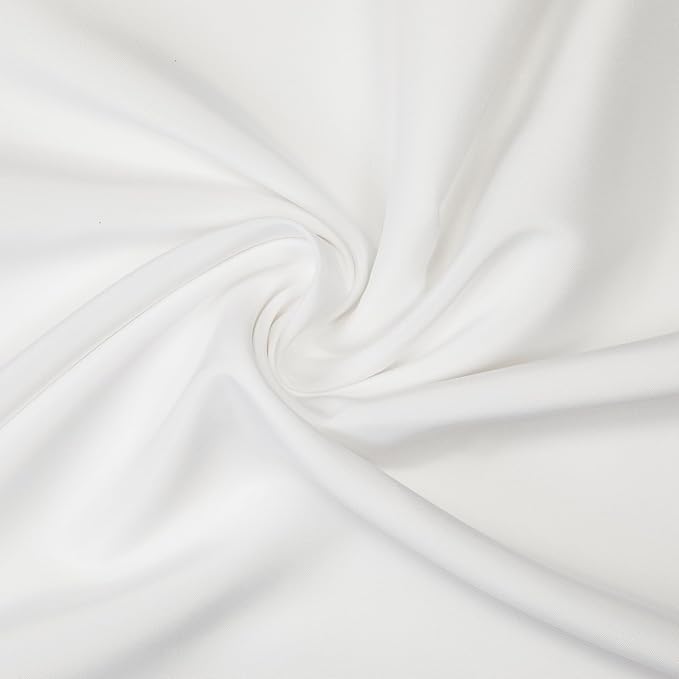 Gee Di Moda Rectangle Tablecloth - 90 x 156 Inch White Table Cloth for 8 Foot Tables with Floor-Length Drop - Heavy Duty Washable Fabric for Holiday Party, Dinner, Weddings & Baby Shower