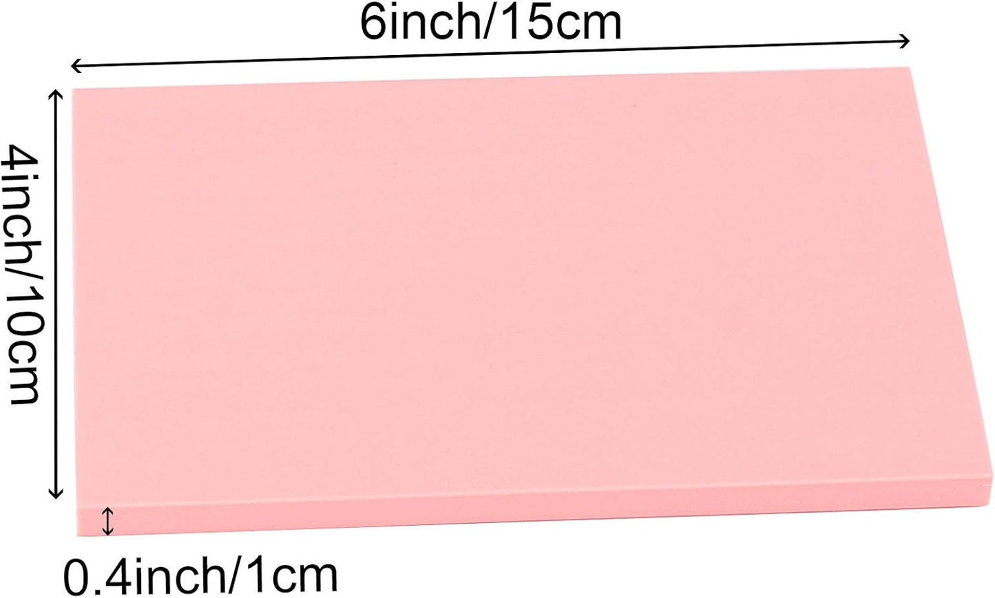 ZOENHOU 20 Pcs 4" x 6" Pink Soft Rubber Carving Blocks, Crafts Rubber Stamping Blanks, Linoleum Blocks for Printmaking