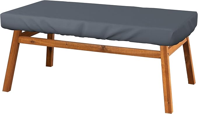 Covers & All Rectangle Table Top Cover, 12 Oz Waterproof UV & Weather Resistant Patio Table Cover, Outdoor Table Cover for Patio Furniture (90" L x 40" W x 5" H, Gray)
