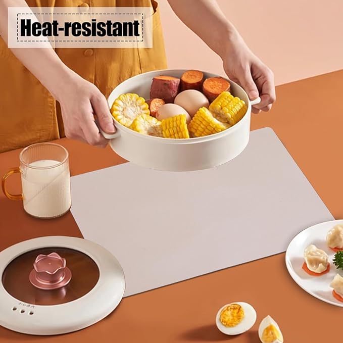 PU Placemats Set of 6 Reversible,Waterproof Faux Leather Placemat for Dining Table,Wipeable Table Mats Heat Resistant Anti Slip Washable,Modern Table Protectors(Gold and Grey)