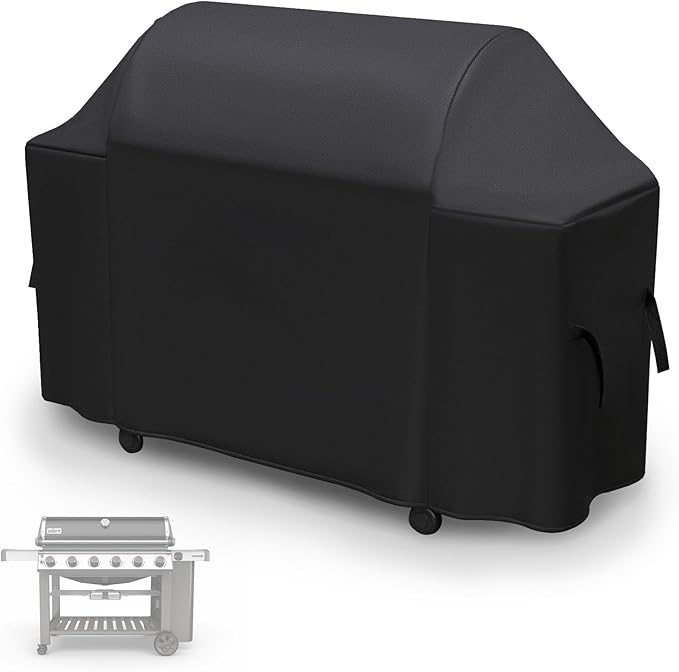 73 Inch Grill Cover for Weber Summit 600 Series Grill, Waterproof Large BBQ Cover for Genesis 2 Grills, 7132 Cover for Weber 6 Burner Gas Grills Genesis 600/II LX 600 Series