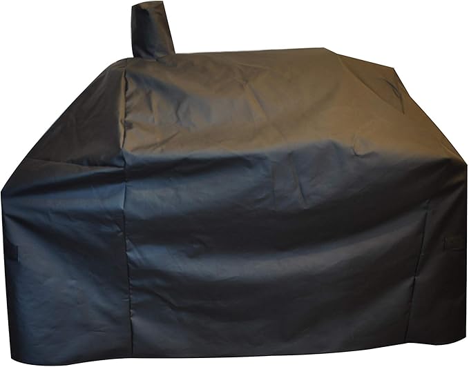 Grill-Smoker-Cover Sized for Char Griller Grill Smoker 2823, 2123 600D Heavy Duty Canvas Water Proof All Weather Off-Set Charcoal Smoker Cover G21616