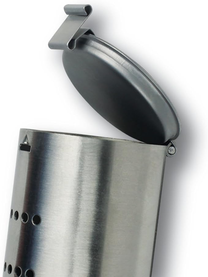 Flip Lid Smoker Tube | Compatible with Gas, Charcoal, and Electric Grills | Stainless Steel BBQ Smoke Tube with Brackets