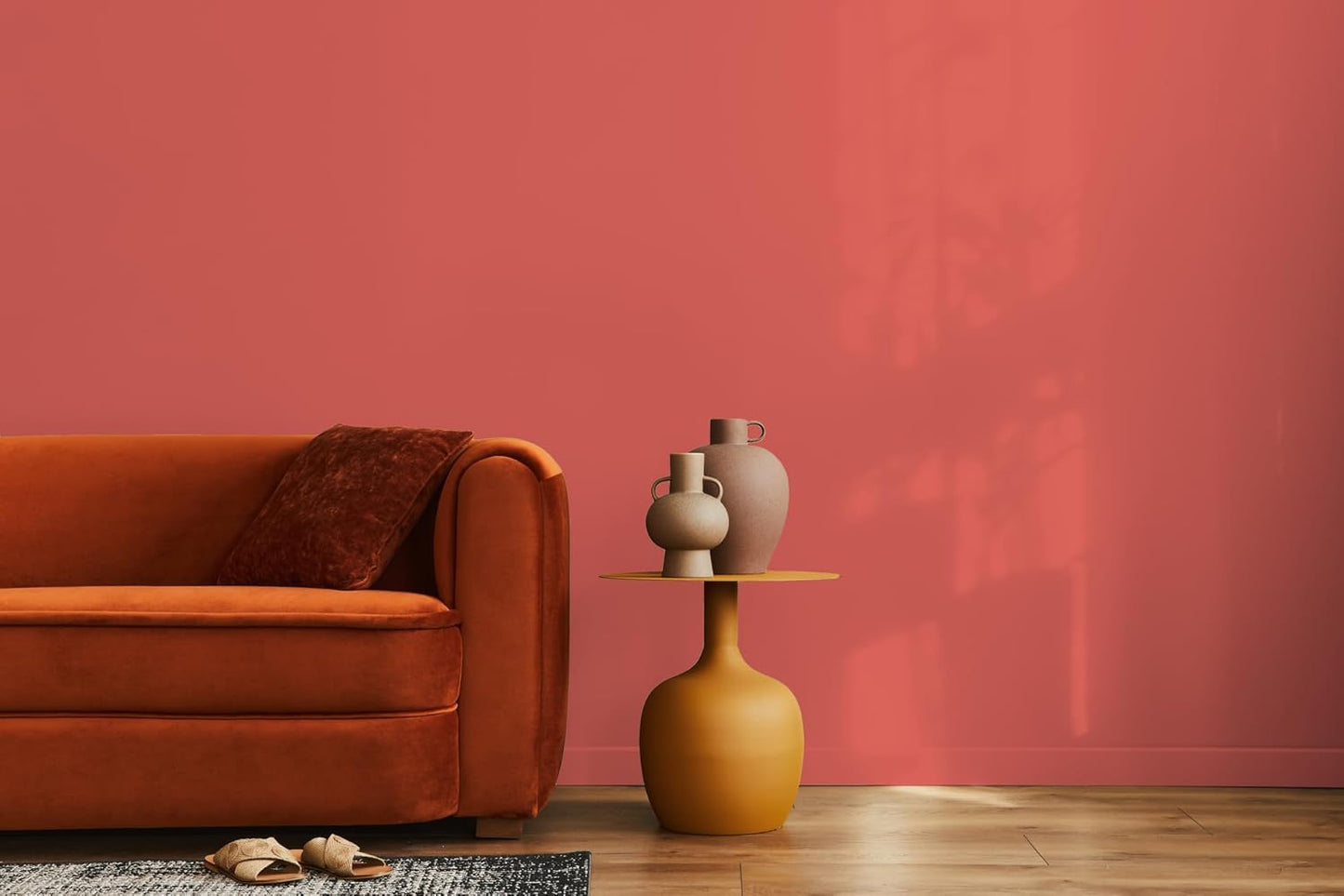 EVOLVE Paint & Primer: Environment-friendly, Low Sheen with One-coat Coverage for Interior & Exterior surfaces (Raspberry, 1-Gallon)