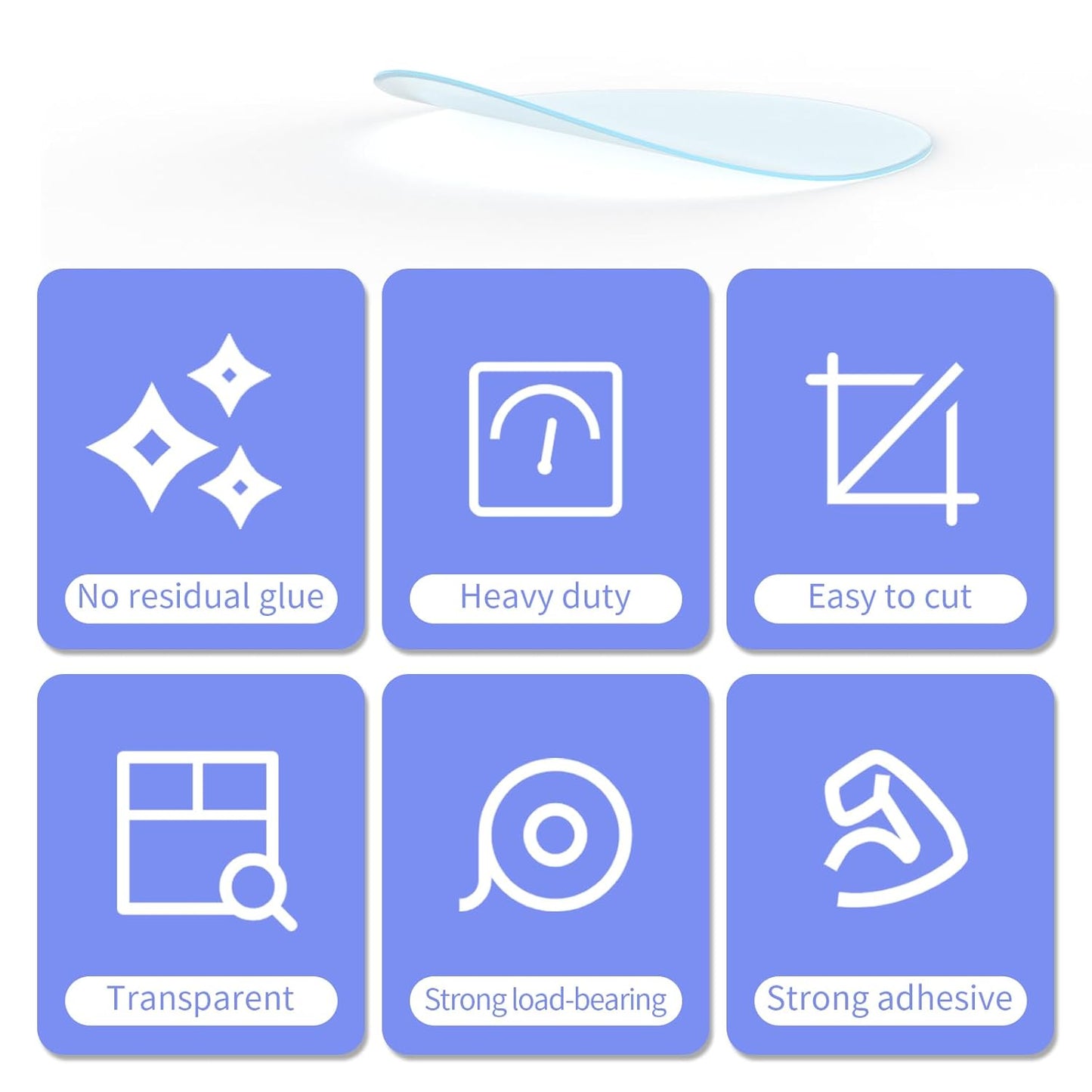 20PCS Heavy Duty Double Sided Adhesive Mounting Circle Tape- Waterproof,Strong Adhesion,Clear, High Strength,No Residue Removability for Hanging,Wall Mounting, Home Decor,Adhesive for Shower